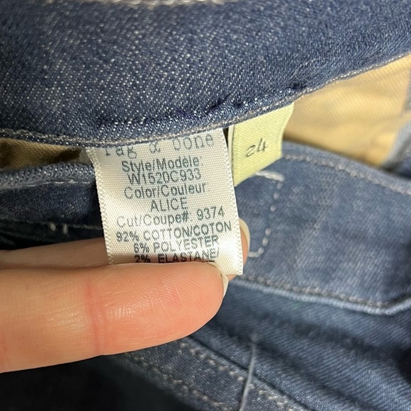 Rag&Bone Jeans Womens 24 Alice Skinny Leg Mid Rise Zipper Grunge Rock Y2K 90s - Picture 10 of 12